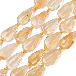 Heated Natural Citrine Beads Strands&nbsp;G-L650-H01-01
