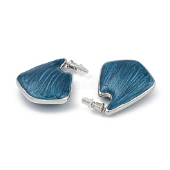 Brass Enamel Stud Earrings&nbsp;EJEW-Q391-01P-02