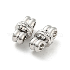 ラックメッキ合金ノットコネクターチャーム  鉛フリー＆カドミウムフリー＆ニッケルフリー  プラチナ  14.5x8x7mm  穴：2.7mm&nbsp;PALLOY-Z022-03P