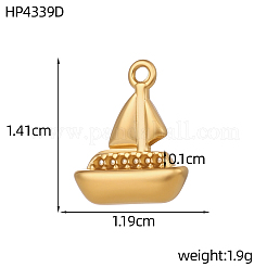304 Stainless Steel Charms&nbsp;SA-OY001-53G