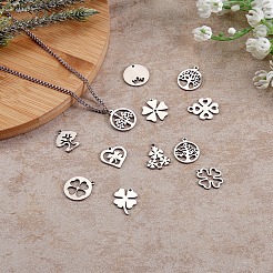 12Pcs 12 Style 304 Stainless Steel Charms&nbsp;STAS-SZ0001-48