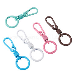 5Pcs Spray Painted Alloy Iron Spring Gate Ring&nbsp;FIND-TA0008-67
