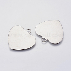 Tarnish Resistant 201 Stainless Steel Stamping Blank Tag Pendants&nbsp;STAS-F139-031P