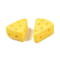 不透明樹脂デコデンカボション  模造食品  チーズ  ゴールド  18x15x9mm&nbsp;CRES-N022-132
