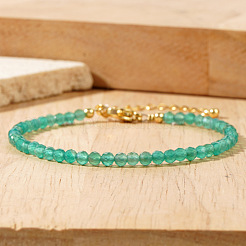 Natural Green Aventurine Beaded Bracelets for Women&nbsp;UZ0240
