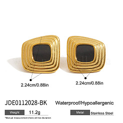304 Stainless Steel Acrylic Nuggets Stud Earrings&nbsp;FS-WG2C215-01