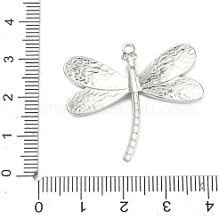 304ステンレスペンダント  トンボチャーム  ステンレス鋼色  30x34x2mm  穴：1.6mm&nbsp;STAS-C167-05P