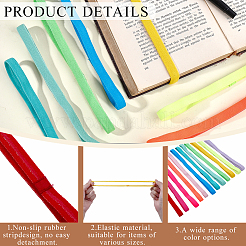 Candy Color Nylon & Spandex Elastic Bookmark&nbsp;OFST-CP0001-14C