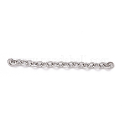 304ステンレススチールアズキチェーン  溶接されていない  ステンレス鋼色  1.5x2x0.4mm  約0.08フィート（0.025m）/ pc&nbsp;CHS-WH0007-01A-P