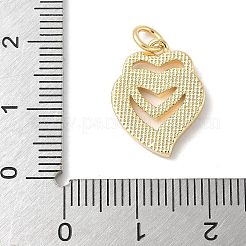 真鍮パヴェナチュラルホワイトシェルペンダント  丸カン付きハートチャーム  長持ちメッキ  鉛フリー＆カドミウムフリー  ラックめっき  18KGP本金メッキ  17x13x3mm  穴：3mm&nbsp;KK-S522-08C-G