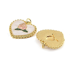 Brass Enamel Pendants&nbsp;KK-CBA9175-34G-02