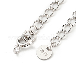 Rhodium Plated 925 Sterling Silver Chain Extender&nbsp;STER-C005-04P