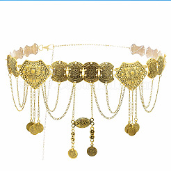 Geometric Alloy Chain Layered Tassel Waist Dance Belly Chains for Women&nbsp;FS-WGA4098-01