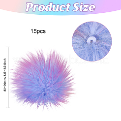 Faux Fox Fur Soft Pompom Ball&nbsp;DIY-WH0888-607A-13
