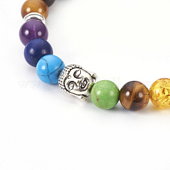 Natural Tiger Eye Stretch Bracelets&nbsp;BJEW-JB03905-01