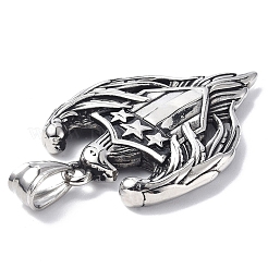 304 Stainless Steel Pendant&nbsp;STAS-C065-07AS
