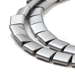 Electroplated Frosted Non-magnetic Synthetic Hematite Beads Strands&nbsp;G-G089-B01-09