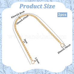 Curb Chain Bag Handles&nbsp;PURS-WH0001-47B