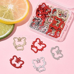 30Pcs 5 Style Spray Painted Alloy Pendants&nbsp;ENAM-FS0002-93