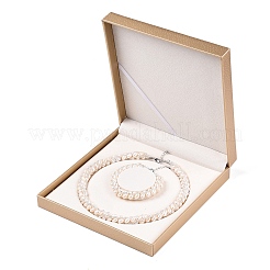 Natural Cultured Freshwater Pearl Beads Necklaces & Bracelets Jewelry Sets&nbsp;SJEW-N039-01