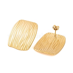 Ion Plating(IP) 304 Stainless Steel Stud Earrings for Women&nbsp;EJEW-P279-44G