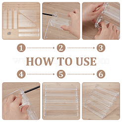 Transparent Acrylic 5 Layers Nail Polish Display Rack&nbsp;ODIS-UN0001-22B