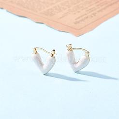 Enamel Heart Hoop Earrings&nbsp;JE1108A