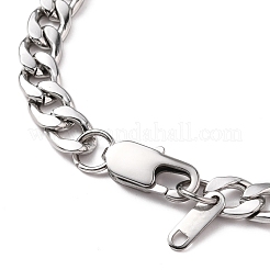 Tarnish Resistant Men's Fashionable 304 Stainless Steel Cuban Link Chain Bracelets&nbsp;BJEW-JB05657-02