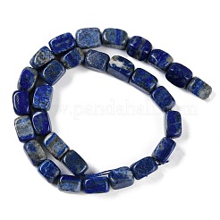 天然石ラピスラズリビーズ連売り  直方体の  14~15x10~11x10~11mm  穴：0.5mm  約27~29個/連  15.91''~16.14''（40.4~41センチメートル）&nbsp;G-M403-D03-01