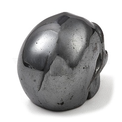 Synthetic Non-Magnetic Hematite Skull Display Decorations&nbsp;DJEW-E013-02