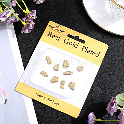 12PCS 3Style Brass Micro Pave Cubic Zirconia Charms&nbsp;ZIRC-BBC0002-53