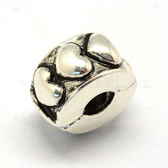 Alloy European Style Clasps&nbsp;PDLC-R001-15AS