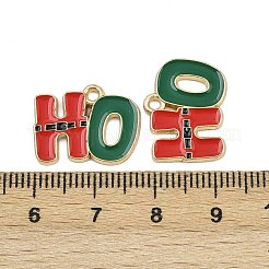 Christmas Themes Alloy Enamel Pendants&nbsp;ENAM-Z023-01G-05