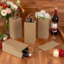 Rectangle Kraft Paper Gift Bags with Handles&nbsp;ABAG-WH0048-85