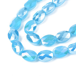 Electroplate Glass Beads Strands&nbsp;EGLA-S194-11A-B02