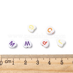 Opaque Acrylic Heart Beads&nbsp;SACR-Q100-M031