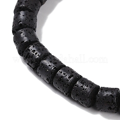 天然溶岩岩ビーズ連売り  コラム  8x8.5mm  穴：1.5mm  約47個/連  14.96''（38センチメートル）&nbsp;G-A234-E02-02