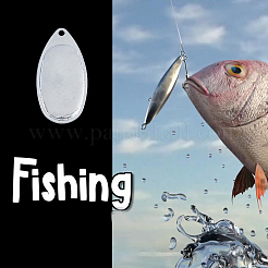 60Pcs 10 Style Teardrop & Horse Eye & Oval Iron Fishing Lures&nbsp;DIY-FH0005-25