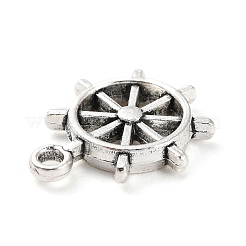 合金のチベット風チャーム  ヘルムチャーム  アンティークシルバー  18x15x3mm  穴：1.8mm  約427個/500g&nbsp;PALLOY-P293-064AS