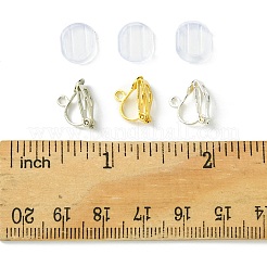 12Pcs 3 Colors Brass Clip-on Earring Findings&nbsp;KK-FS0001-33