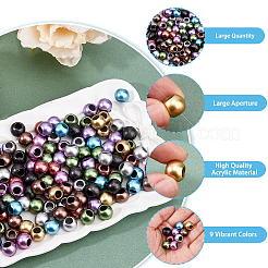 300Pcs Opaque Acrylic Beads&nbsp;FIND-DC0005-87