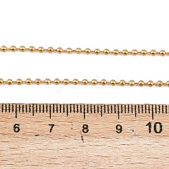 304 Stainless Steel Ball Chain Tassel Y Necklaces for Women&nbsp;NJEW-Z104-01G