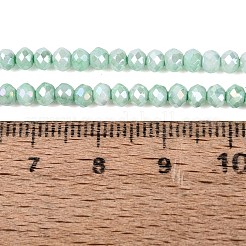 Anti-Tarnish Dyed Rondelle Glass Beads Strands&nbsp;LS-EGLA-T021-3mm-17-08