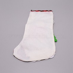 Santa Claus Cloth Hanging Christmas Stocking&nbsp;HJEW-SZC0004-18