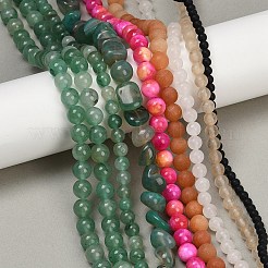 Natural Mixed Gemstone Beads Strands&nbsp;G-F591-22
