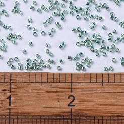 MIYUKIデリカビーズ  シリンダー  日本製シードビーズ  11/0  （db0415)亜鉛メッキターコイズグリーン  1.3x1.6mm  穴：0.8mm  約2000PCS /ボトル  10 G /ボトル&nbsp;SEED-JP0008-DB0415