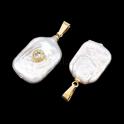 Baroque Natural Keshi Pearl Pendants&nbsp;PALLOY-JF05897-01