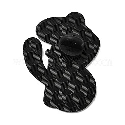 メキシコサッカーをテーマにしたエナメルピン  バックパックや衣類用の黒い合金製ラペルピンバック  サボテン  グリーン  41x30.5mm&nbsp;JEWB-D310-07EB-01