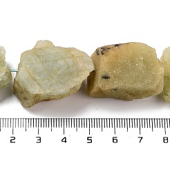 Raw Rough Natural Aquamarine Beads Strands&nbsp;G-K383-B01-01