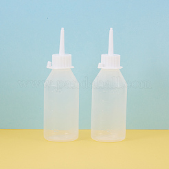 プラスチック接着剤ボトル  透明  10.7x4.5cm  容量：100ml（3.38液量オンス）  15個/セット&nbsp;DIY-BC0009-08